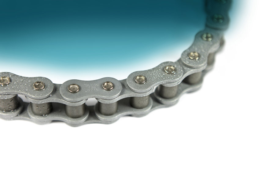 Tsubaki’s BS/DIN Chain offers high performance in wet and corrosive environments
